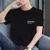 Camiseta de Verano para Hombre de Manga Corta para Estudiantes Jóvenes Estilo Coreano Sencilla Blanco Puro Ajustada a la Moda Talla Extra Camiseta Base Top