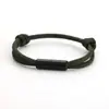 Pulsera trenzada de cuerda para sombrilla personalizada de acero inoxidable Día del Padre Novio Cumpleaños Cuerda de vela Cuerda de mano Regalo