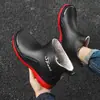 Botas de lluvia de terciopelo para hombre, cortas, antideslizantes, impermeables, zapatos de goma para cocina, resistentes al desgaste para piso de lavado de autos, botas de agua con forro de polar, cálidas