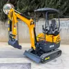 Escavadeira Pequena de Esteira Nova de Fábrica 18L Escavadeira Agrícola para Corte de Grama e Valas Escavadeira para Construção de Tubulações