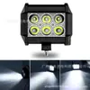 En Stock Miki Modelo de 4 pulgadas 18W 6 LEDs Cabezal de Aluminio Luz de Trabajo LED para Coche Alta Luminosidad Luz para Parachoques Delantero de Vehículo Todoterreno