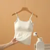 6631 Nova Estilo Primavera e Verão Seda de Gelo Estilo Fino Roupa Íntima Sem Costura Costas Bonitas Alça Lançamento Roupa Externa Peça Única de Base com Bojo