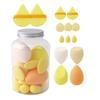 Esponja de Maquillaje Esponjilla Compacta con Forma de Botella Flotante Set de 14 Piezas Esponja de Maquillaje No Absorbente Herramientas de Belleza Polvo Suelto