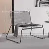 Silla de Hierro Forjado para Exteriores de Lujo Ligero, Silla Popular para Fotos, Silla Perezosa de Ocio con Respaldo, Silla de Comedor Nórdica, Silla Simple para Cafetería
