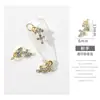 Anel Tridimensional de Doze Constelações com Cravação de Diamantes, Textura de Liga, Ponta do Dedo, Acessórios de Nail Art DIY, Decorações de Diamantes Mais Vendidas