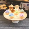 Accesorios de resina para simulación transfronteriza, pastel, juego de alimentos, casa de muñecas para niños, accesorios en miniatura, mesa en miniatura DIY