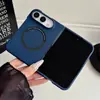 Aplicável para Capa de Celular Dobrável Magnética Skin-feel iPhone 18 Duo Capa Protetora Fosca Ultra-fina Apple 18 Duo
