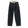 Calça Machete Feminina Estilo Americano Vintage Lavada em Arco Calças Primavera 2025 Spice Girl Micro-silhueta Jeans de Cintura Alta