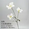 Materiais florais em tons de branco para salões de casamento, móveis para vitrines, adereços de flores de seda para decoração suave, arranjos de flores, marcadores de corredor, buquês artificiais atacado