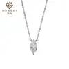 Toma Real de la Exquisita Artesanía del Collar Ultra Brillante Marquise Lágrima para Mujer, Hecho de Plata de Ley S925, con un Toque de Lujo Ligero y de Alta Gama, Cadena para Clavícula