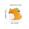 Broche de Metal de Gato Fruta Lindo Mangostán Durazno Piña Cereza Insignia de Dibujos Animados Accesorio de Mochila Femenino
