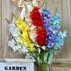 Flor de Hirundo Artificial de 3 Pétalas Produto Acabado, Flor de Seda Artificial para Decoração de Casamento, Flor de Plástico com Acabamento de Alto Padrão para Arranjos de Casamento