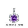 Colgante de Copo de Nieve Navideño de Zirconia Color Diamante Temperamento Weihua Shiqi Colgante de Collar de Copo de Nieve Coreano Colgante Corto de Danza de Nieve