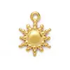 Árbol de la Vida Cruz Acero de Titanio DIY Colgante de Collar para Mujer Sol Luna Todo-partido Acero Inoxidable Collar Pendientes Colgante