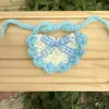Muñeca de Verdura Tejida a Crochet Hecha a Mano de Peluche Original Oso Autocrítico con Gorro Vestido Hecho a Mano DIY Accesorios Suaves y Lindos