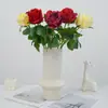 Cremoso y Suave, Tacto Realista, Bouquet de Novia de Rosa Hidratante, Material Floral para Boda de San Valentín con Rosas