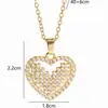 Collar Europeo y Americano Nuevo Estilo Hueco de Amor para Mujer Colgante en Forma de Corazón Chapado en Cobre y Oro Diseño de Nicho Joyería Transfronteriza de Gama Alta