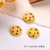 Miniatura Divertida Resina de Biscoito Brinquedo Comida Simulação Acessórios de Biscoito DIY Acessórios para Presilha de Cabelo Chaveiro