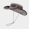 Sombrero de Pescador para Exteriores y Ocio, Sombrero de Sol de Mezclilla Lavada para Hombres y Mujeres, Sombrero de Pescador Vaquero para Montañismo
