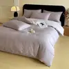 Conjunto de cama de luxo leve de alta qualidade, 60 fios, 100% algodão, jacquard em relevo, conjunto de quatro peças, conjunto de cama de três peças 4