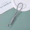 Llavero Tejido Creativo de Colores, Colgante para Bolso, Tejido a Mano con Bloques de Color, Correa Anti-Pérdida para Memoria USB, Venta al por Mayor desde el Fabricante