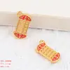 Accesorios diy aleación galvanoplastia arena que gotea cabello dorado fortuna ábaco material vivo colgante accesorios de joyería lote