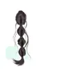 Peluca de Nuevo Estilo Cola de Caballo Princesa Sirena Clip para el Cabello Burbuja de Seda Cola de Caballo Baja Trenza Larga Retorcida en la Parte Posterior de la Cabeza
