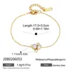 Wanxing Acero Inoxidable Chapado en Oro 18K Europeo y Americano Zirconia Corazón de Amor Pulsera Apilable Set de Diseñador para Mujer Venta al por Mayor