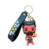 Llavero colgante de dibujos animados Black Adam muñeca de epoxi creativa colgante para llavero de coche bolsa regalo pequeño