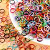 Metal chaveiro fivela anel colorido diy fechado anel ovelha canto unha pintura primavera fivela anel joias acessórios