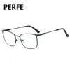 91757 Armações de Óculos Masculinas Estilo Novo, Armações Versáteis de Metal para Sobrancelha, Podem Ser Equipadas com Lentes de Grau, Óculos Protetores Anti-Luz Azul para Negócios