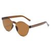 Nueva Llegada Gafas de Sol Sin Montura Personalizadas Color Caramelo Cyber Celebridad Sesión de Fotos Callejera Gafas Combinables Fiesta Gafas Divertidas para Fiesta