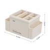 Caja de Almacenamiento de Escritorio para Artículos Pequeños, Artículos de Limpieza y del Hogar, Caja de Plástico, Portalápices, Caja de Almacenamiento para Clasificación de Papelería