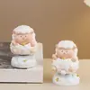 Año de la Oveja Figura Giratoria del Zodiaco de la Oveja Escritorio Alivio del Estrés Creativo Gama Alta Nicho Decoración de Coche Regalo de Año Nuevo