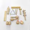 Livro didático de instrumentos musicais Orff para crianças do jardim de infância, brinquedo musical, conjunto de instrumentos de percussão com maracas