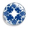 Padrão de Porcelana Azul e Branca Gema do Tempo Cristal Vidro Ímã de Geladeira Chaveiro Brincos Suporte de Celular Joias