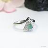 Anel Guan Yu de Jadeíta Azul Água Natural Grau A para Mulheres, Dropshipping para Transmissão ao Vivo do Tiktok S4120301