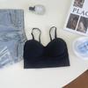 Enterizo para niña con top de tubo envolvente de una pieza, hermosa espalda, ropa interior, camisola para estudiante, sujetador base, deportivo, interno con soportes