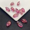 Flor de magnolio budo esmaltado checo 8 * 15 mm colgante de cuenta de esmalte gradiente aleatorio accesorios para joyería DIY material antiguo