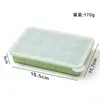 Forma de bolo de silicone de grau alimentício transfronteiriça com tampa, fácil de desenformar, resistente a altas temperaturas, para uso doméstico, forma de cubo de gelo de congelamento rápido de grande capacidade