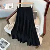 Estilo Nuevo Primavera y Otoño 2026 Deseo Puro Dulce Chica Caliente Cintura Alta Adelgazante Sexy Moda Falda Corta de Punto Plisada