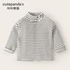 Camiseta de manga larga Kaka Panda para niños, camiseta interior de cuello semi-alto para niños, ropa de invierno para bebé, top para bebé de otoño e invierno para niñas