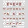 Nuevos en Stock Venta al por Mayor Pegatinas para Uñas Serie 3D en Relieve Ins Lindos Dibujos Animados Adhesivas Calcomanías para Uñas Graffiti