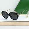 Bv1436 Estilo Europeu e Americano de Luxo Transfronteiriço Armação Oval Óculos de Sol Femininos de Férias Baojia Festa Fotografia de Rua Dirigindo Óculos de Sol Masculinos