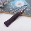 Borla de seda de hielo borla accesorios DIY nudo chino marcapáginas bolsita cordón para ventilador de coche decoraciones de borla