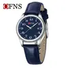 Reloj de Negocios Oufani, Esfera Grande Simple, Reloj de Cuarzo Digital Resistente al Agua 30m, Elegante Reloj de Pareja Luminoso con Calendario Simple