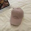 Estilo Coreano Simple Letra Pareja Joven Top Suave Lavado Protección Solar Gorra de Béisbol Mujeres Jóvenes Hombres Mujeres Parejas