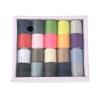 Fábrica de 10 rollos de hilo de coser de 20 colores para el hogar, hilo de poliéster de dos colores, hilo de coser manual para bricolaje, hilo de coser de color para coser a mano