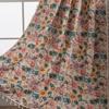 Cortina Jacquard Imaki Rhyme Floral Roja Vintage Festiva Atmósfera de Boda Embellecer Decorativa Cortina de Sombra para Cocina