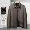 Chaqueta para Hombre 2026 Invierno Patchwork Cuello Solapa Estilo Ropa de Trabajo Engrosada Mantenimiento del Calor Cálida Casual Abrigo de Plumas para Hombres Jóvenes y de Mediana Edad